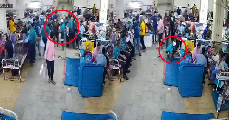 পুলিশকে ছুরিকাঘাত করে পালানোর দৃশ্য